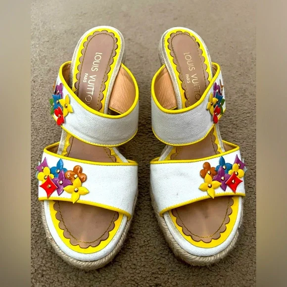 LOUIS VUITTON x Murakami Y2K Wedges - SIZE 38 - Picture 1 of 7